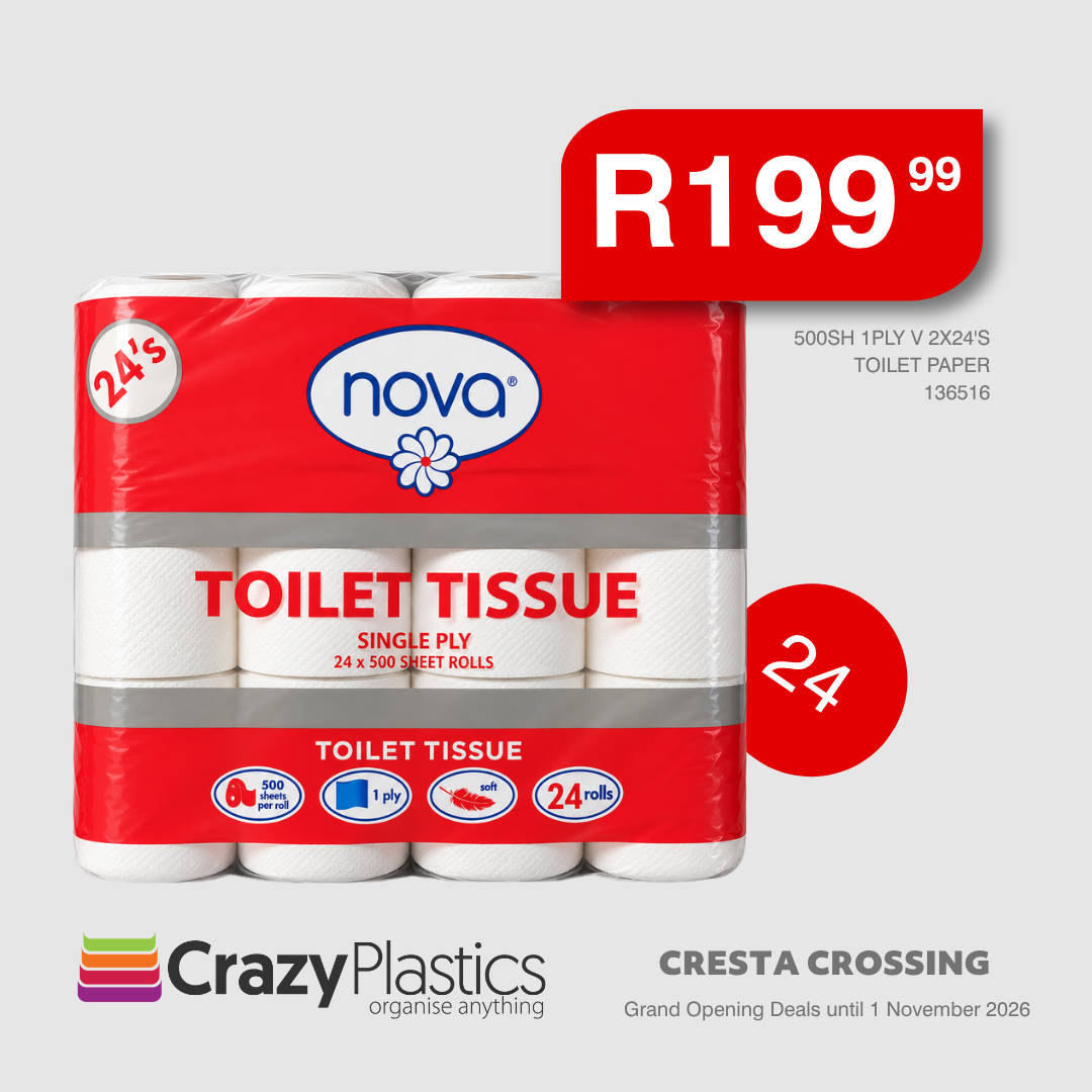 Toilet Paper 500 Sheet 1-Ply Virgin 2x24 Pack