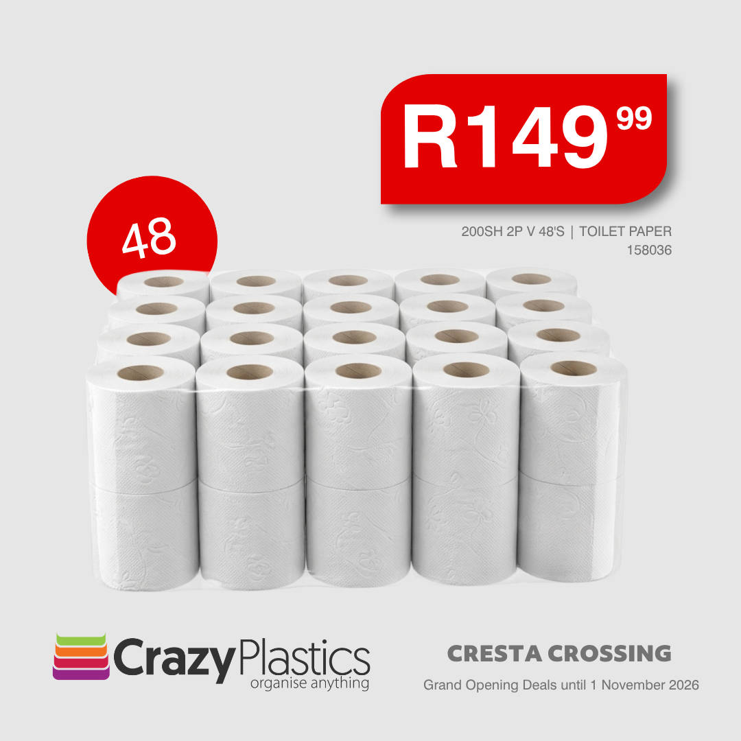 Toilet Paper 200 Sheet 2-Ply Virgin 48 Pack