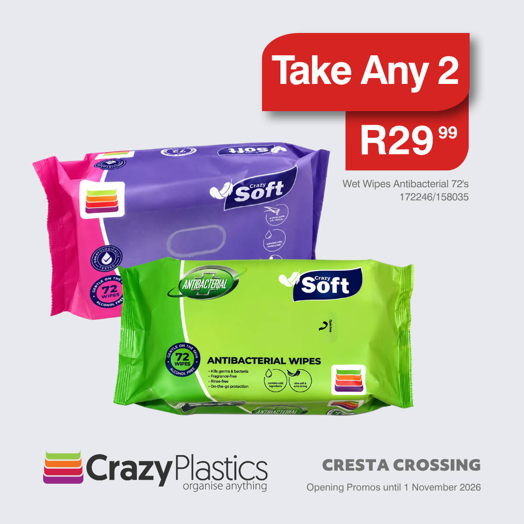 Wet Wipes Antibacterial 72'S