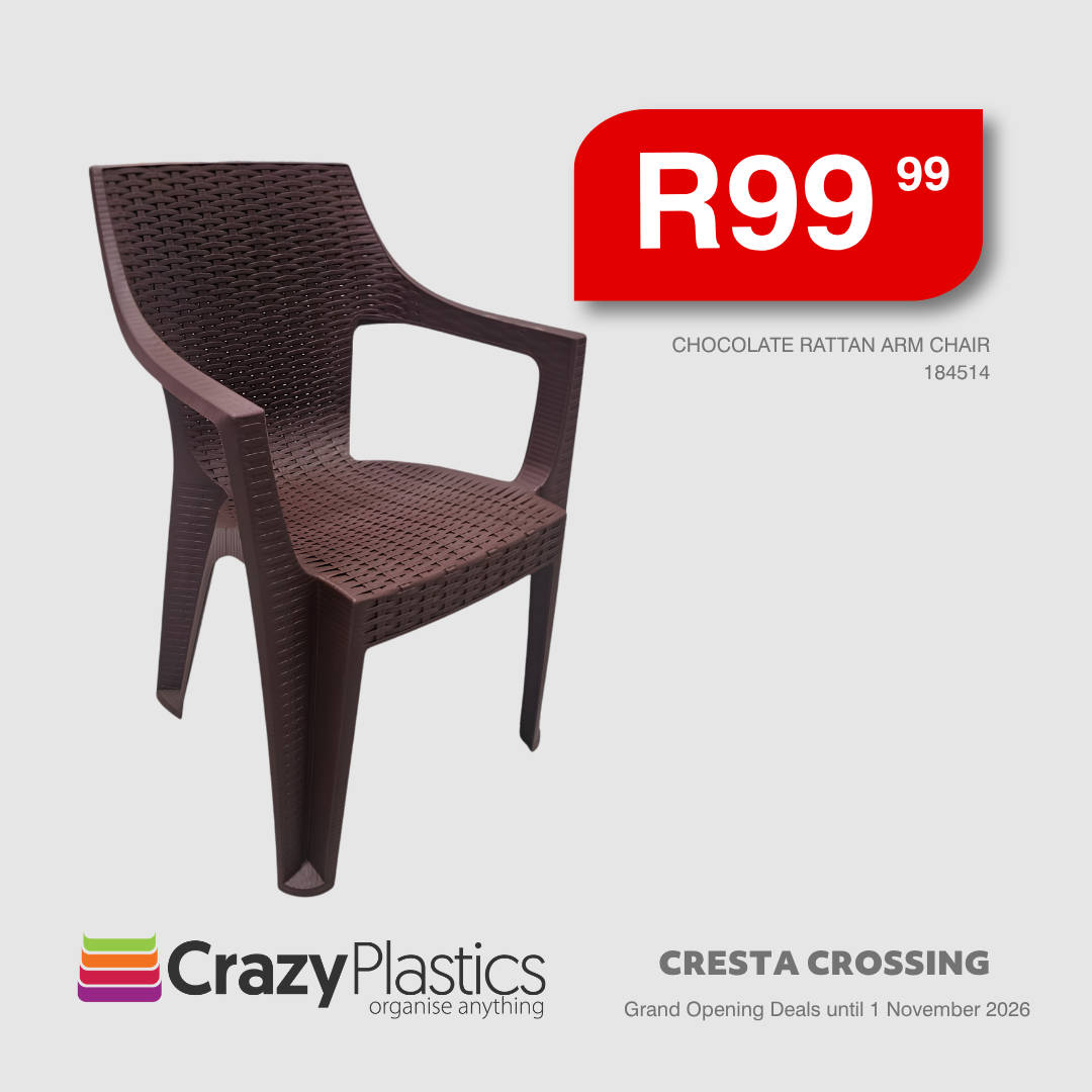 Chocolate Rattan Arm Chair