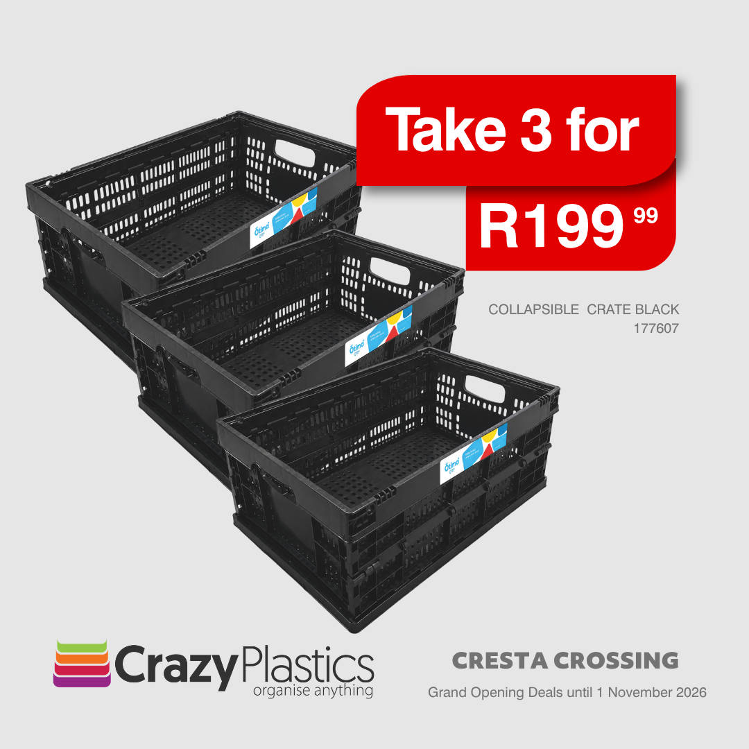 Collapsible Crate Black