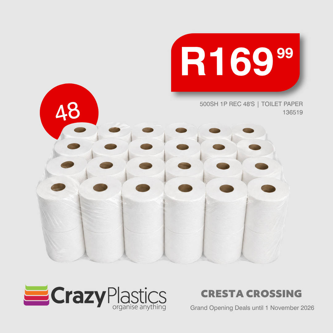 Toilet Paper 500 Sheet 1-Ply Recycled 48 Pack