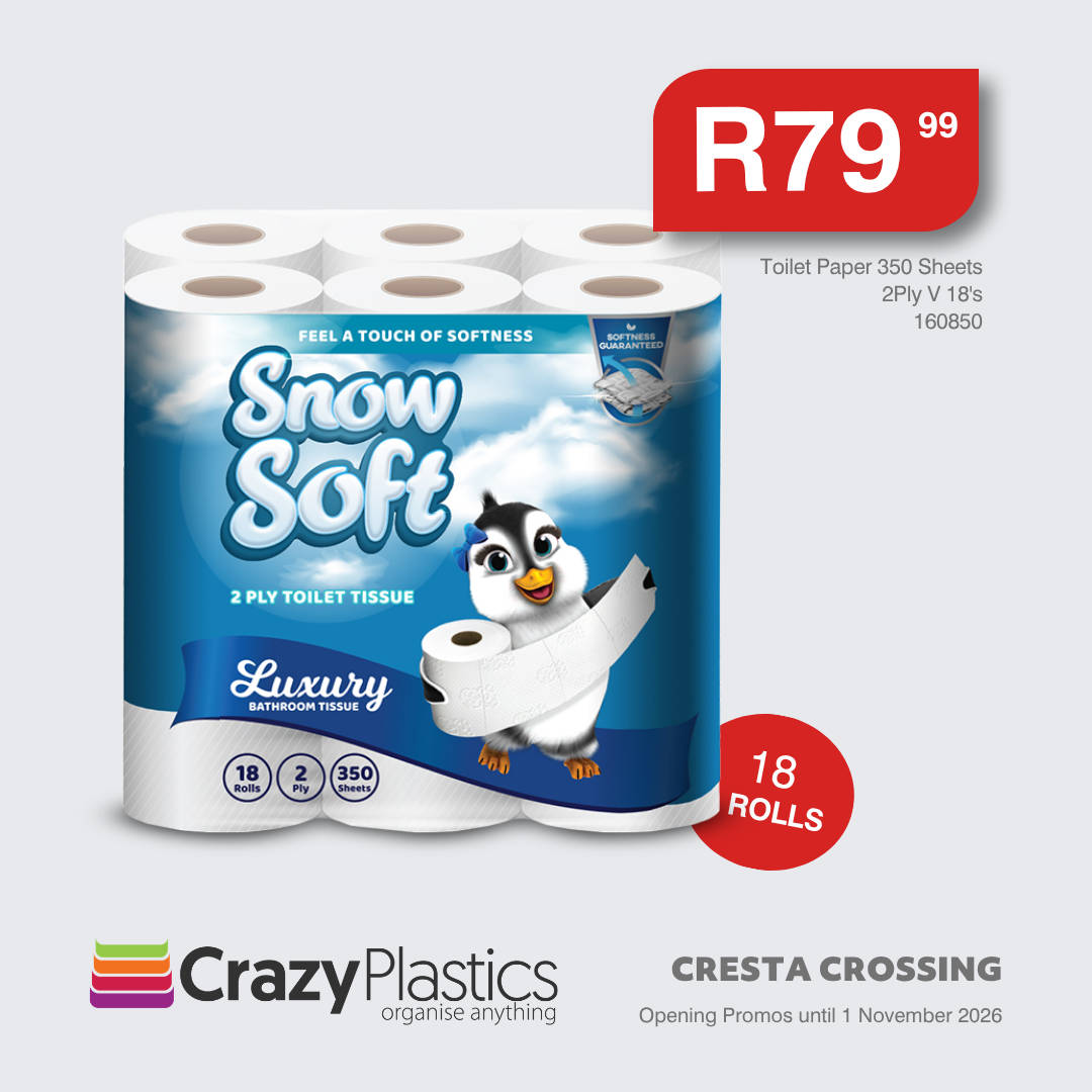 SnowSoft Toilet Paper 350 Sheet 2-Ply Virgin 18 Pack