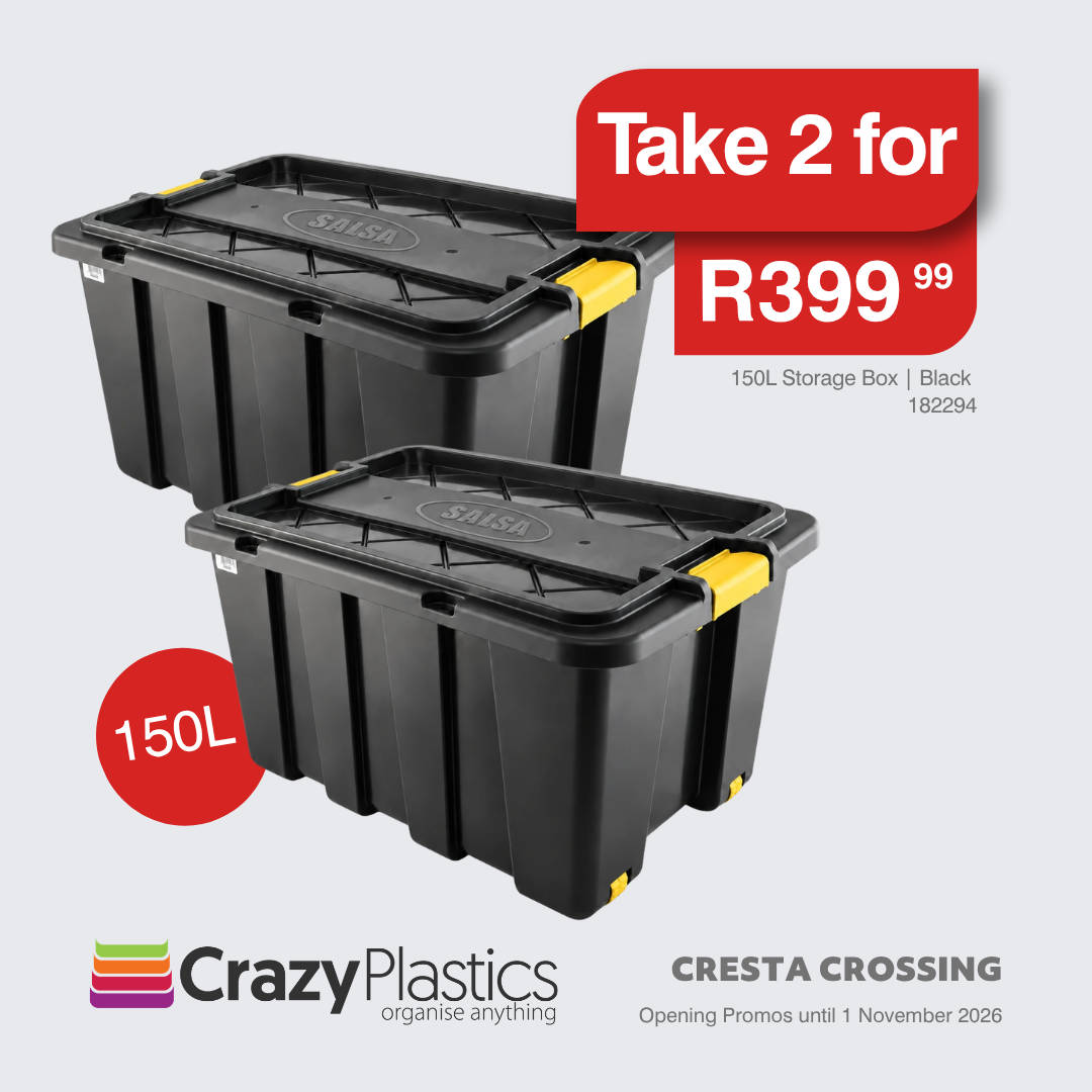 Salsa Heavy Duty Storage Box 150L Black