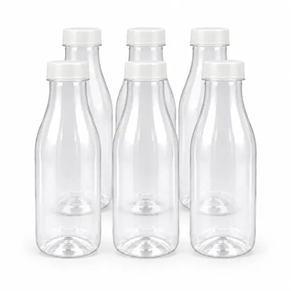 Milk Bottle 350ml Clear 6pk