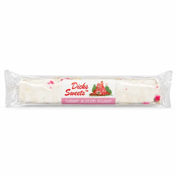 Dick's Sweets Cherry Almond Nougat Bar 100g