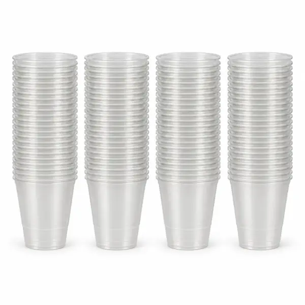 Catering Prepack Clear Plastic Cups 375ml 72 Pack for Parties & Events