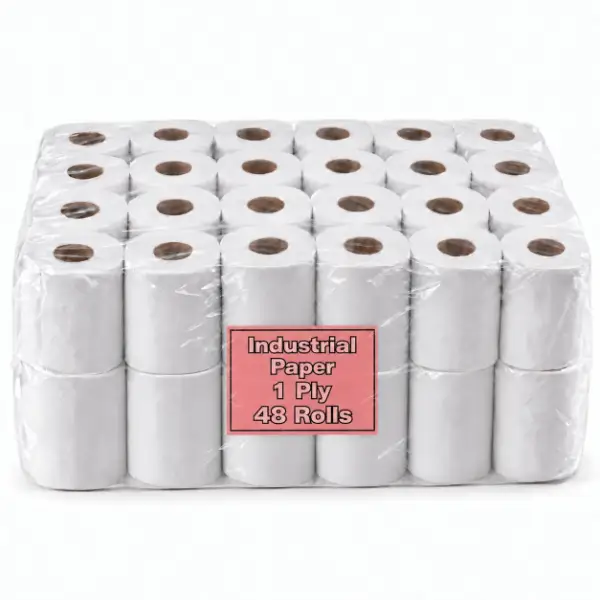 Industrial 1-Ply Recycled Toilet Paper 48 Pack