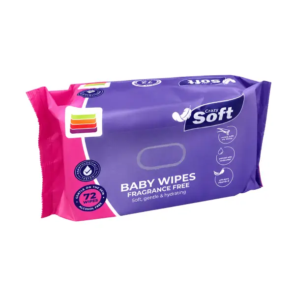 Wet Wipes Crazy Soft 72'S