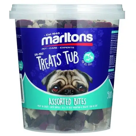 Dog Treats Semi Moist Bites Tub 500g