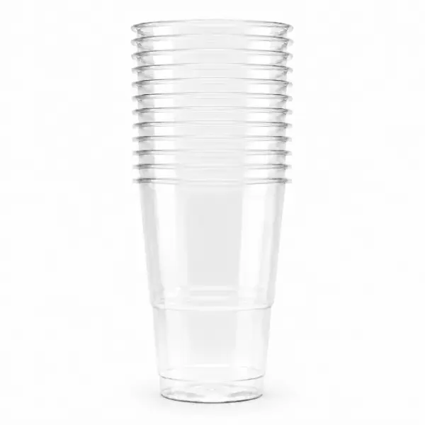 Plastic Cups 500ML Clear (12PK)