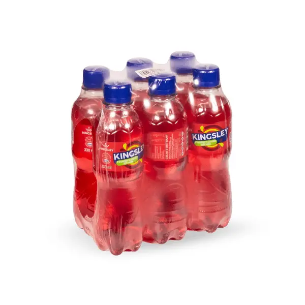 Kingsley Strawberry Soft Drink 330ml 6 Pack