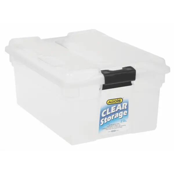 Addis Clear Storage Box 28L