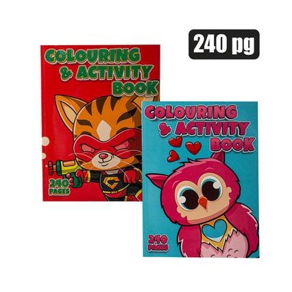 Colouring Book 240pg | Crazy Plastics