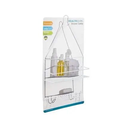 Shower Caddy Mtl Pl Coated 45x25cm