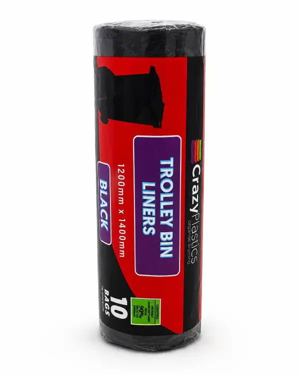 Refuse Bags Black 240Lt (10Pk) Trolley Bin