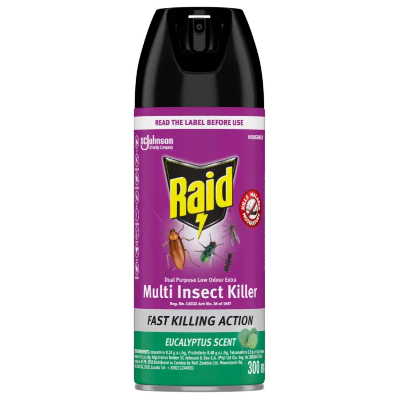 Raid Multi Insect Killer 300ml L/O Eucalyptus