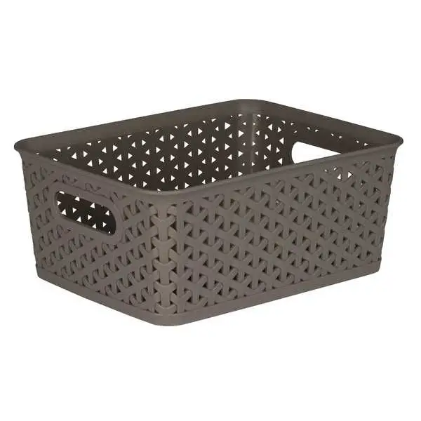 Storage Basket Woven 5L Taupe