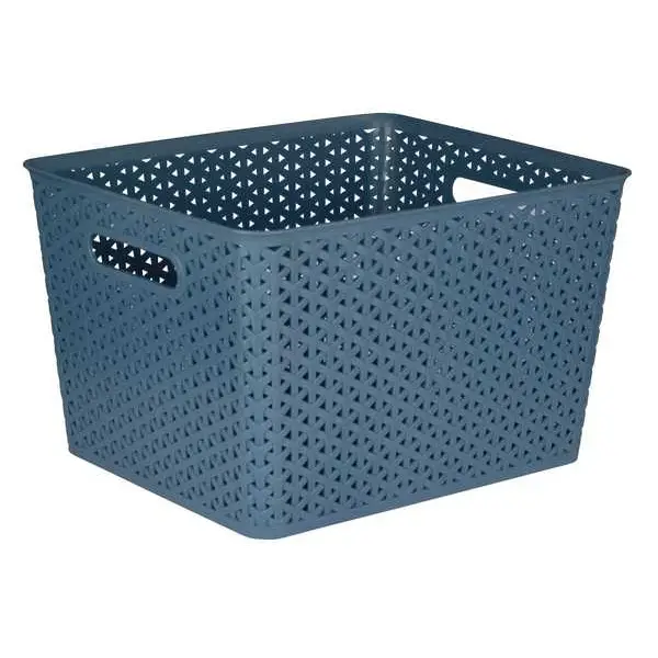 Storage Basket Woven 25L Denim