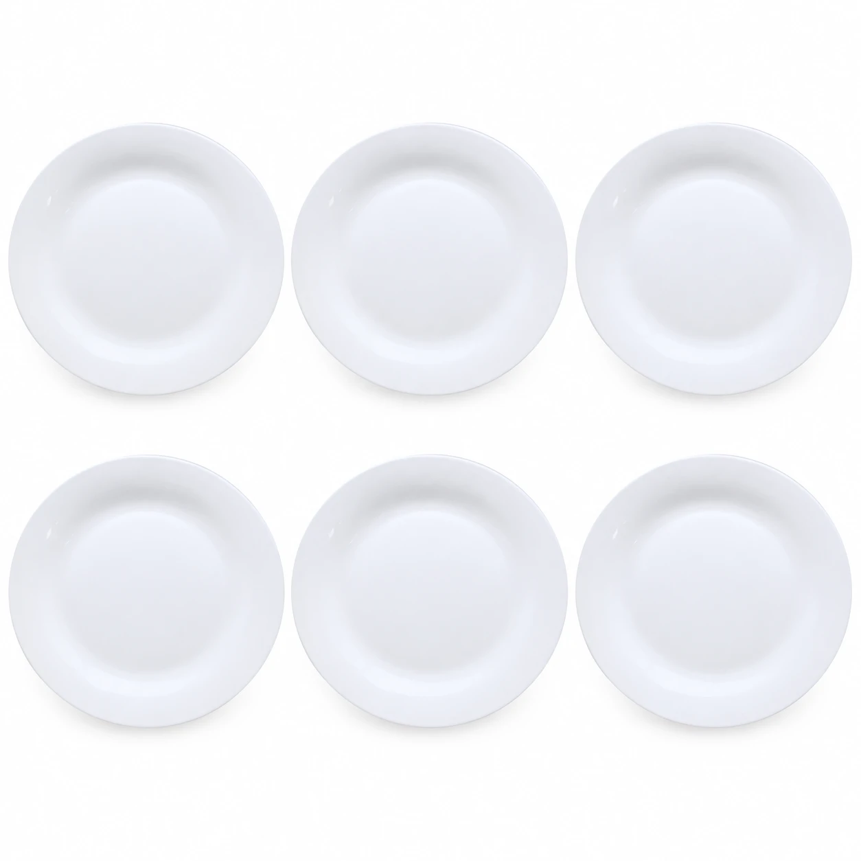 Ceramic Dinner Plate 27cm 6pk | Crazy Plastics